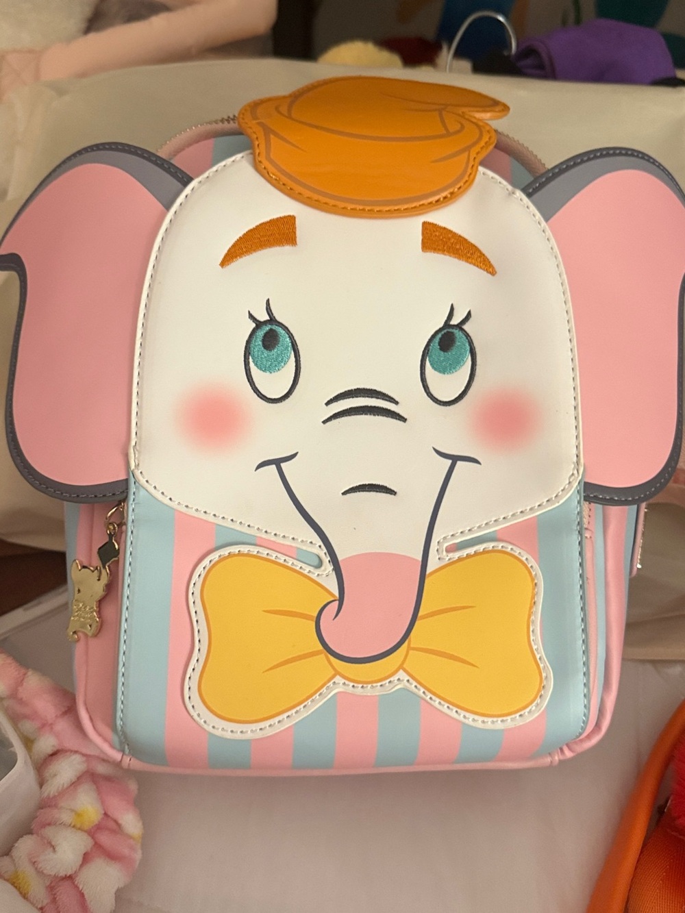 Disney Dumbo Loungefly Backpack - Pink, Yellow, Blue & White